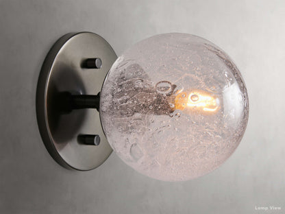 Mandoza Frothy Glass Wall Sconce