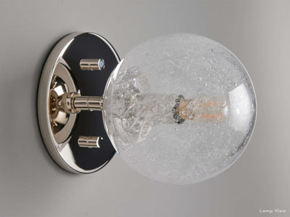 Mandoza Frothy Glass Wall Sconce