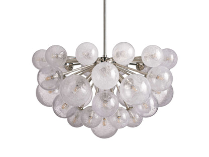 Mandoza Frothy Glass Round Chandelier