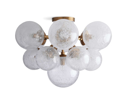 Mandoza Frothy Glass Flush Mount