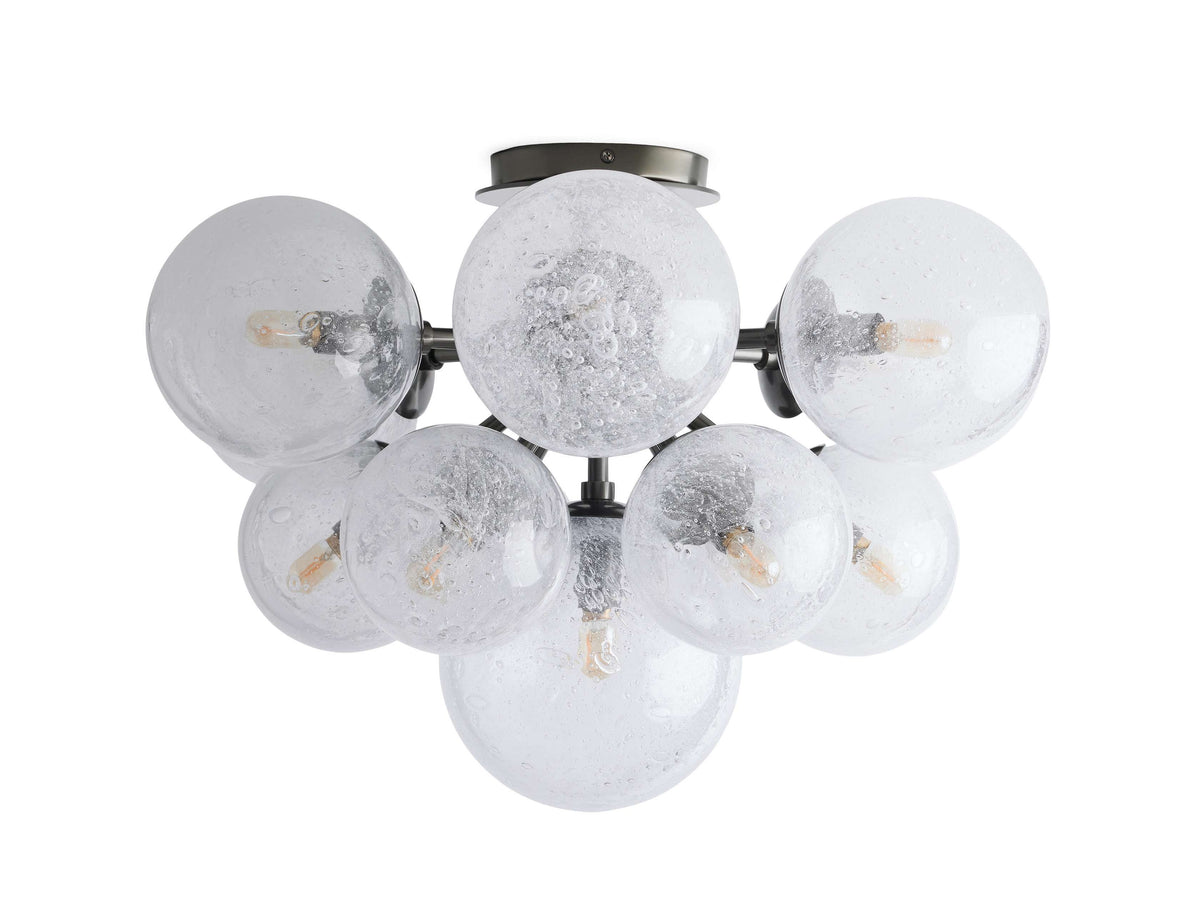 Mandoza Frothy Glass Flush Mount