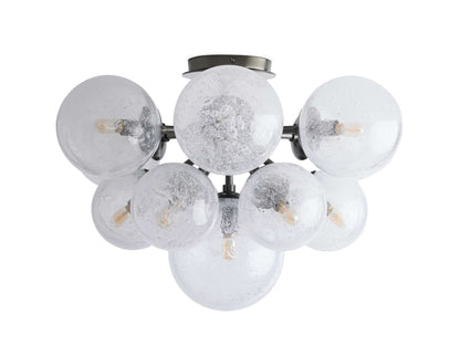 Mandoza Frothy Glass Flush Mount