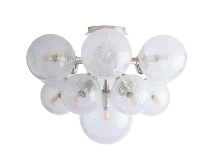 Mandoza Frothy Glass Flush Mount