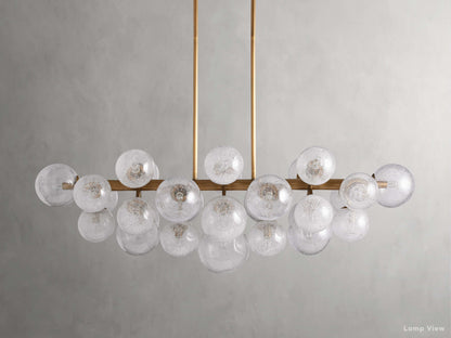 Mandoza Frothy Glass Linear Chandelier