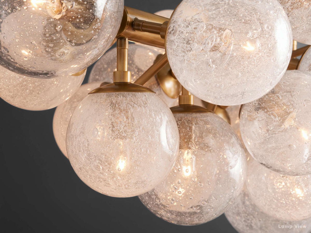 Mandoza Frothy Glass Linear Chandelier
