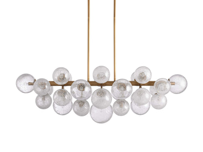 Mandoza Frothy Glass Linear Chandelier