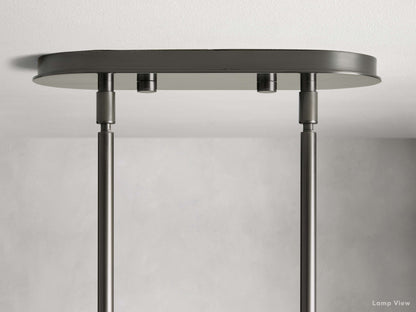 Mandoza Frothy Glass Linear Chandelier