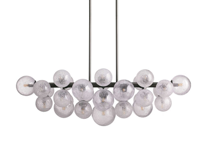 Mandoza Frothy Glass Linear Chandelier
