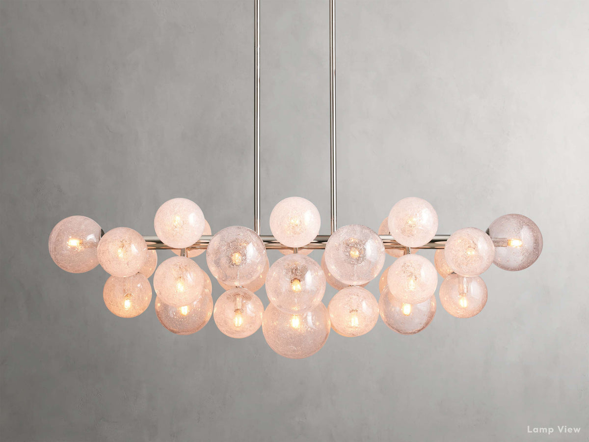 Mandoza Frothy Glass Linear Chandelier