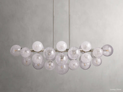 Mandoza Frothy Glass Linear Chandelier