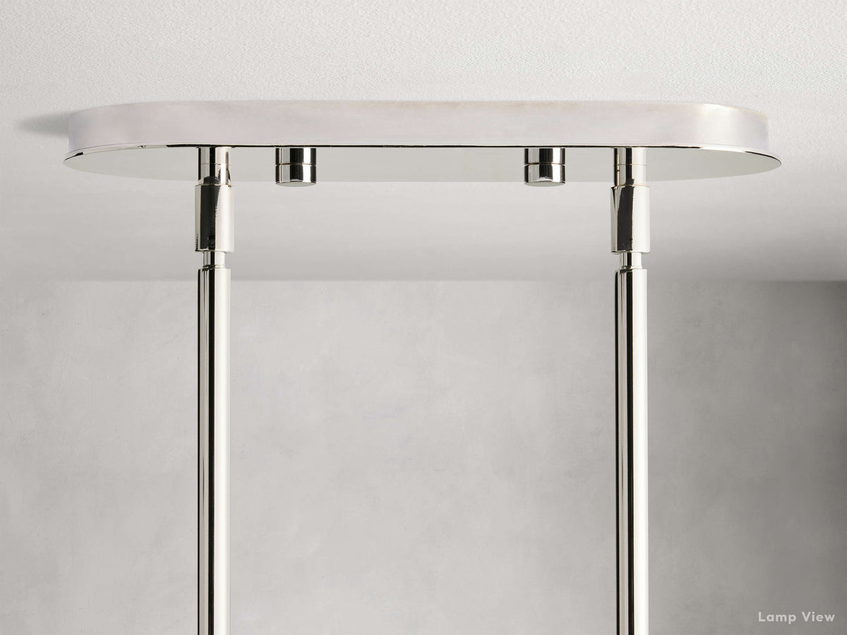 Mandoza Frothy Glass Linear Chandelier