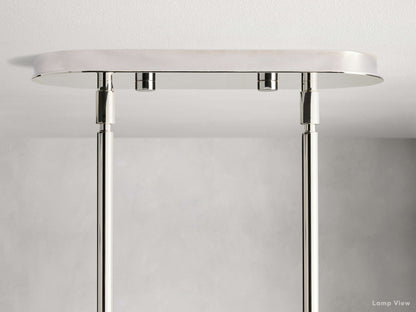 Mandoza Frothy Glass Linear Chandelier