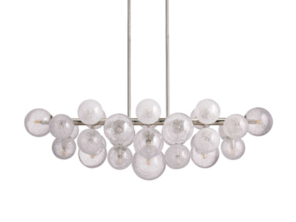 Mandoza Frothy Glass Linear Chandelier