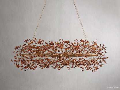 Fiore Bloom Leaf Oval Chandelier