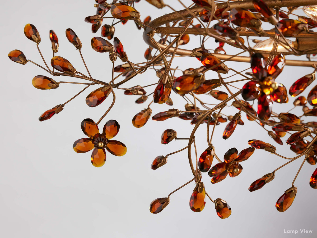 Fiore Bloom Leaf Oval Chandelier