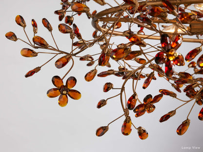 Fiore Bloom Leaf Oval Chandelier