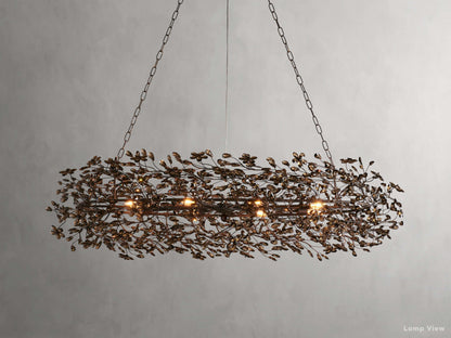 Fiore Bloom Leaf Oval Chandelier