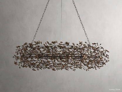 Fiore Bloom Leaf Oval Chandelier