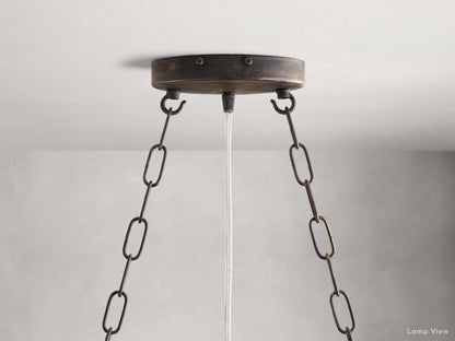 Fiore Bloom Leaf Oval Chandelier