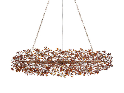 Fiore Bloom Leaf Oval Chandelier
