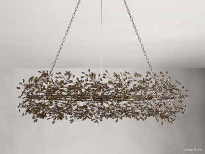 Fiore Bloom Leaf Oval Chandelier