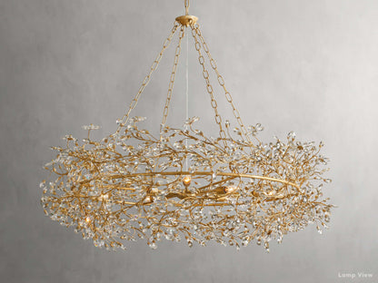 Fiore Twig Crystal Crown Chandelier