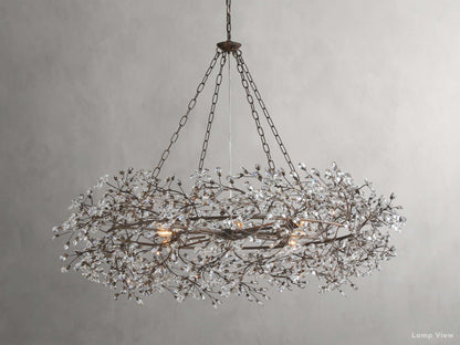 Fiore Twig Crystal Crown Chandelier