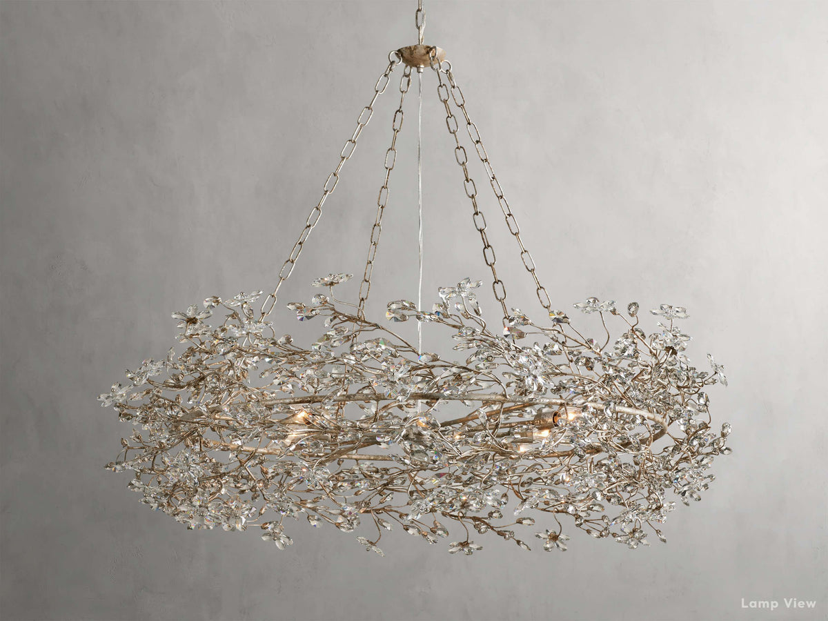 Fiore Twig Crystal Crown Chandelier