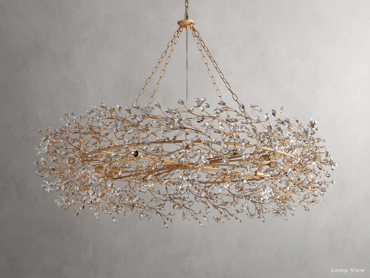 Fiore Twig Crystal Crown Chandelier