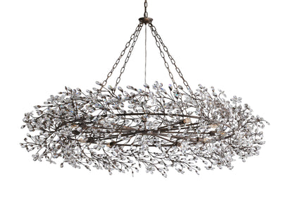 Fiore Twig Crystal Crown Chandelier