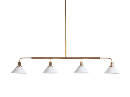 Theron Bell Glass Linear Chandelier