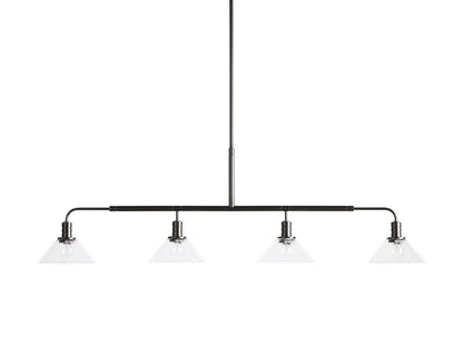 Theron Bell Glass Linear Chandelier