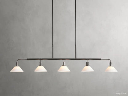 Theron Bell Glass Linear Chandelier