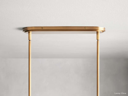 Theron Bell Glass Linear Chandelier