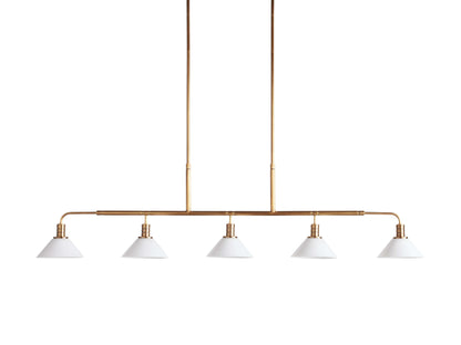 Theron Bell Glass Linear Chandelier