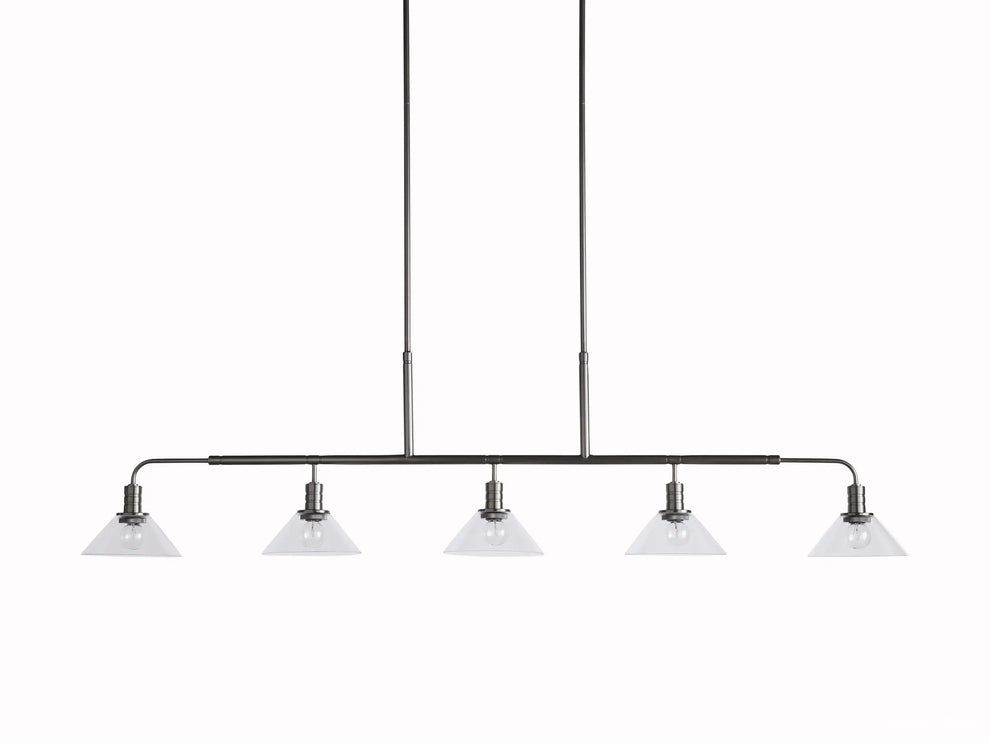 Theron Bell Glass Linear Chandelier