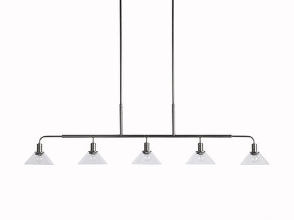 Theron Bell Glass Linear Chandelier