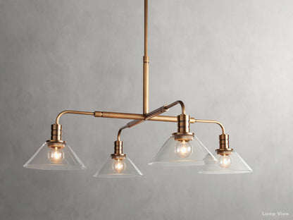 Theron Bell Glass Round Chandelier
