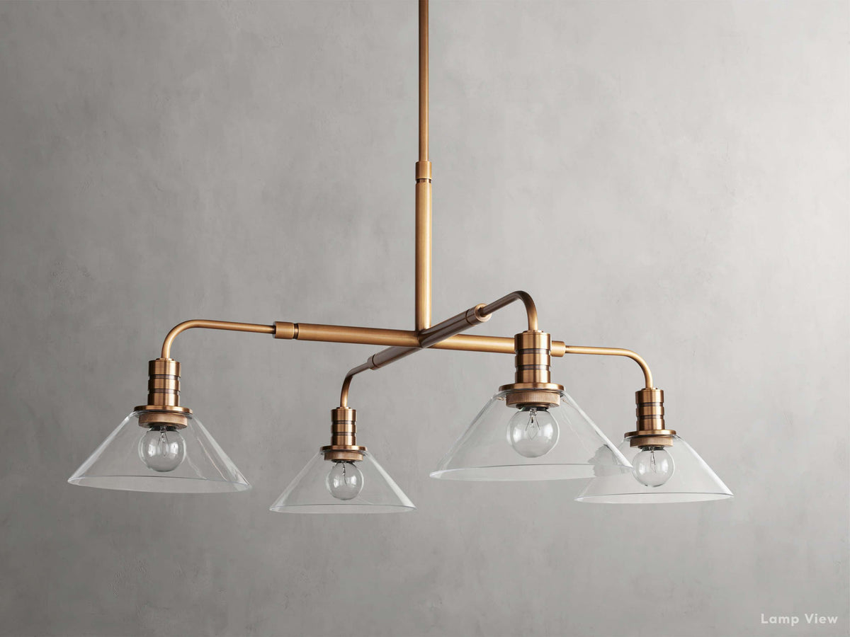 Theron Bell Glass Round Chandelier