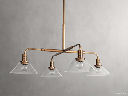 Theron Bell Glass Round Chandelier