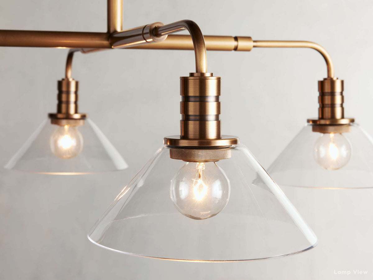Theron Bell Glass Round Chandelier