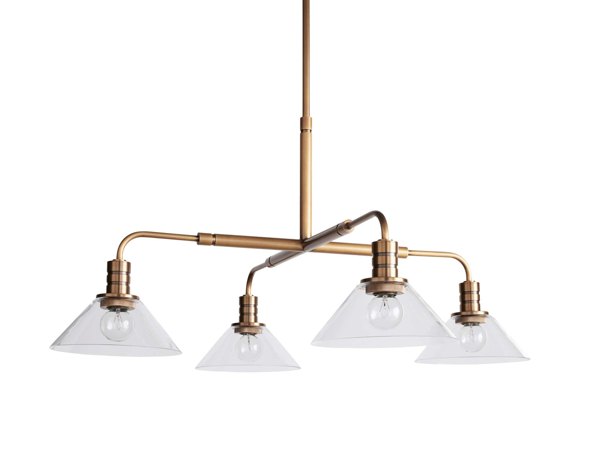 Theron Bell Glass Round Chandelier
