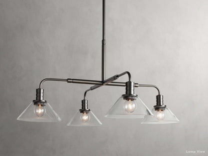 Theron Bell Glass Round Chandelier