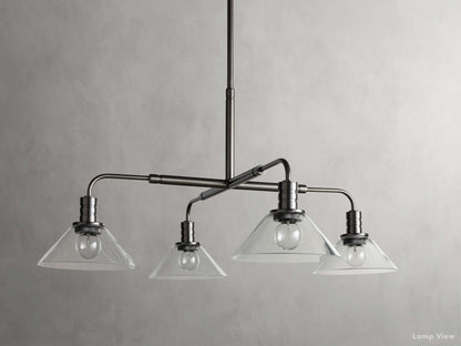 Theron Bell Glass Round Chandelier