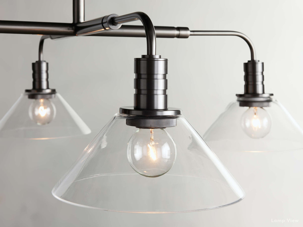 Theron Bell Glass Round Chandelier