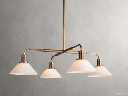 Theron Bell Glass Round Chandelier