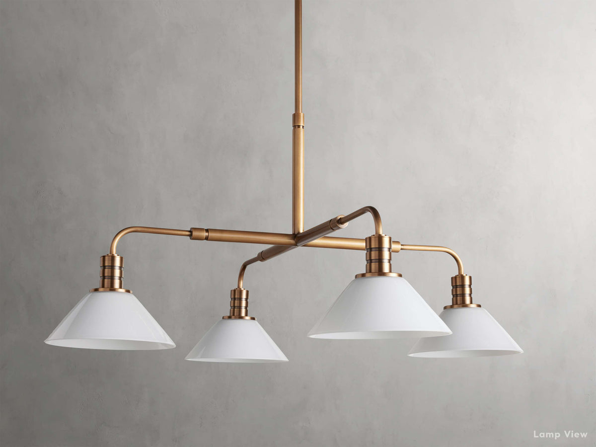 Theron Bell Glass Round Chandelier