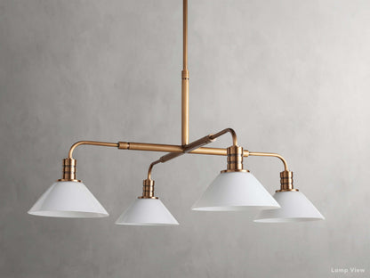 Theron Bell Glass Round Chandelier