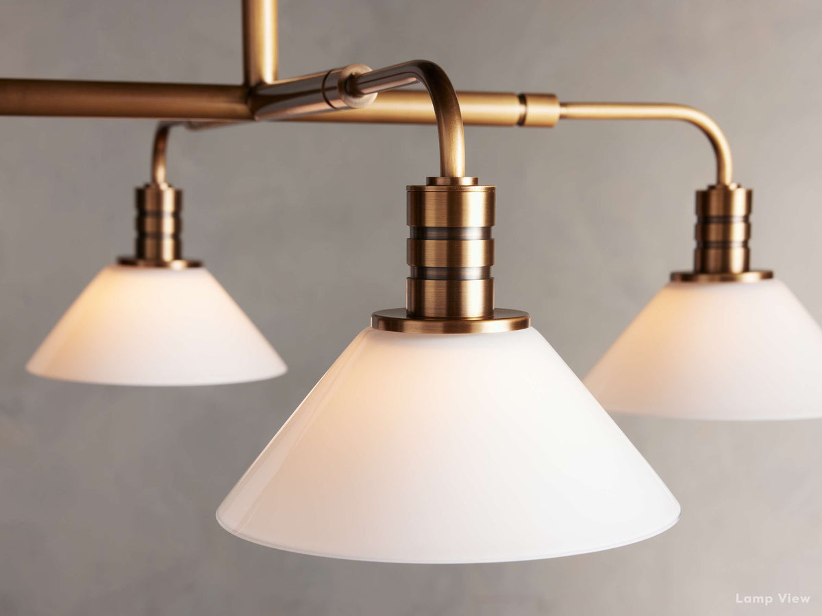 Theron Bell Glass Round Chandelier
