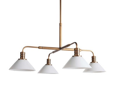 Theron Bell Glass Round Chandelier